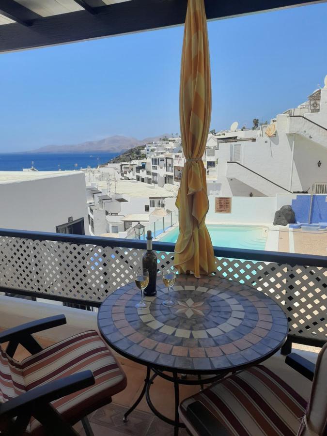 The White Dragos With Ocean View - Ac - Private Pool Apartment Tías Екстериор снимка