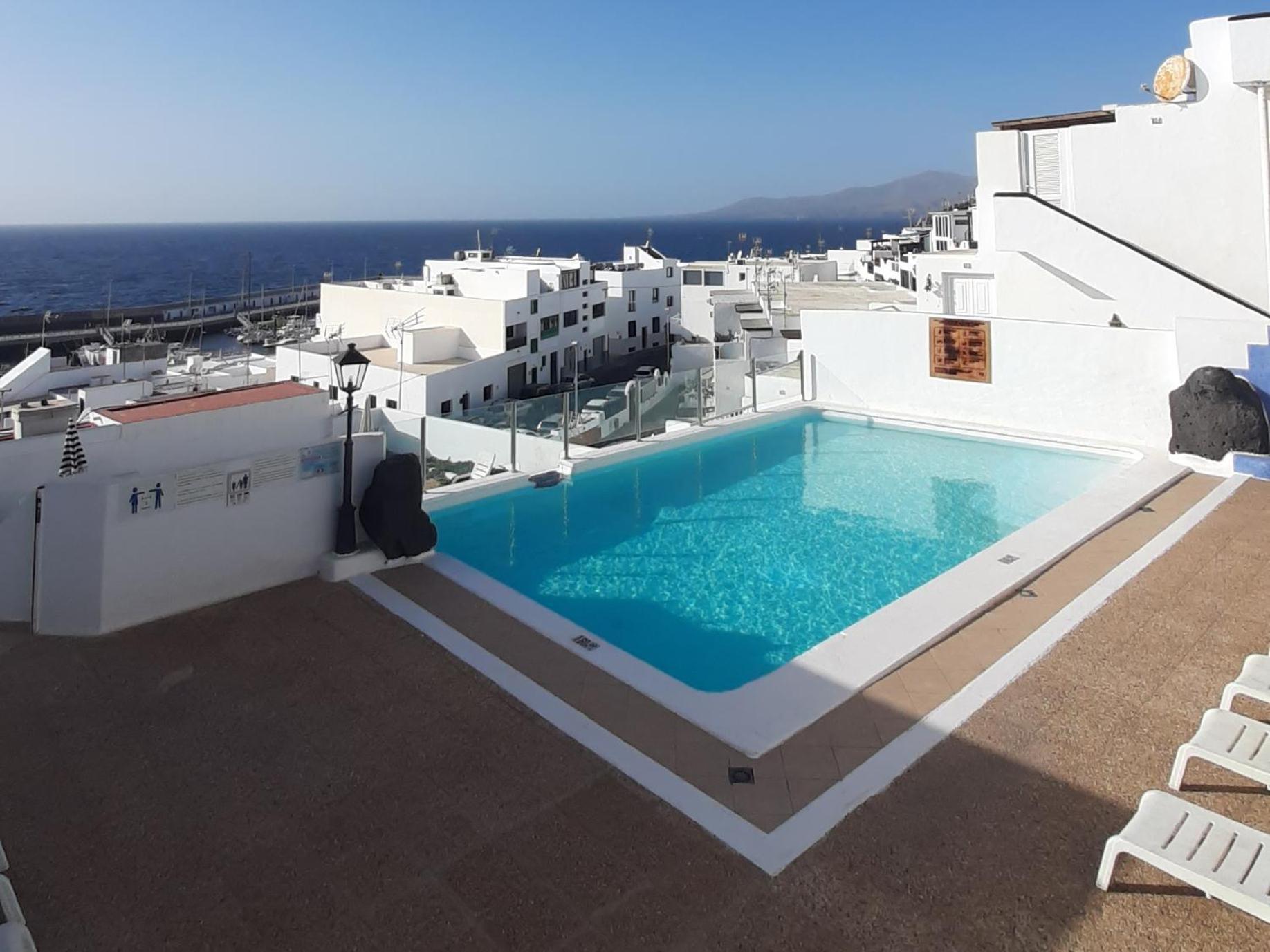 The White Dragos With Ocean View - Ac - Private Pool Apartment Tías Екстериор снимка